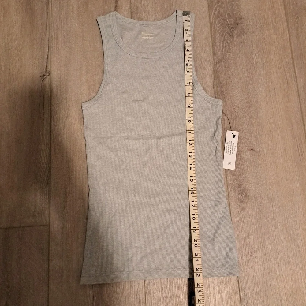 No Boundaries Ribbed High Neck Tank Top Gray Youth XS 0-2 NWT
